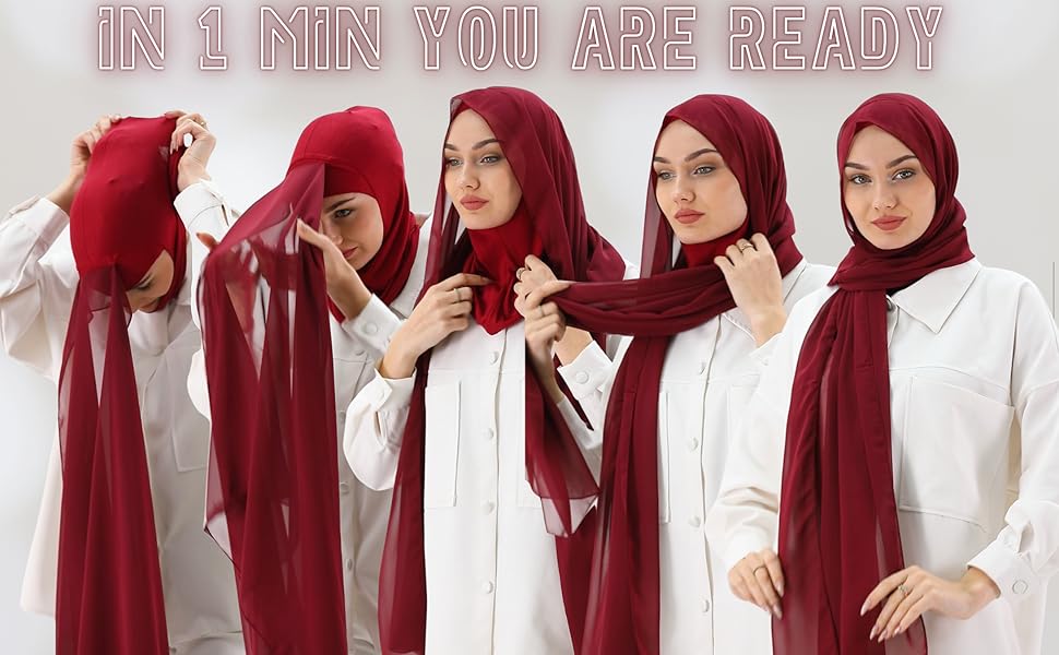 Instant Chiffon Hijab Ready to Wear Hijab