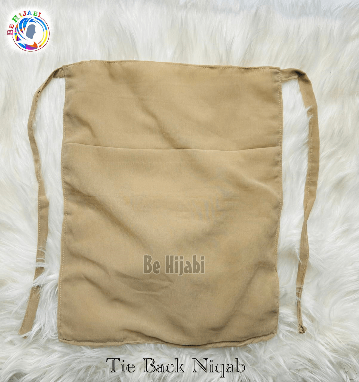 Tie Back Niqabs Black