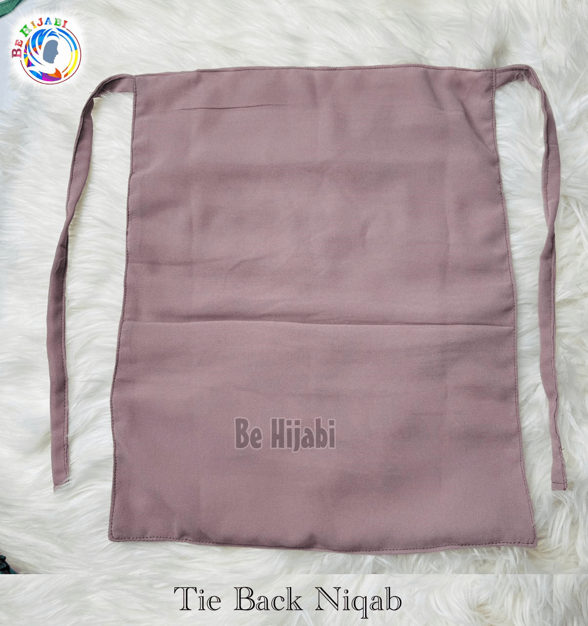 Tie Back Niqabs Black