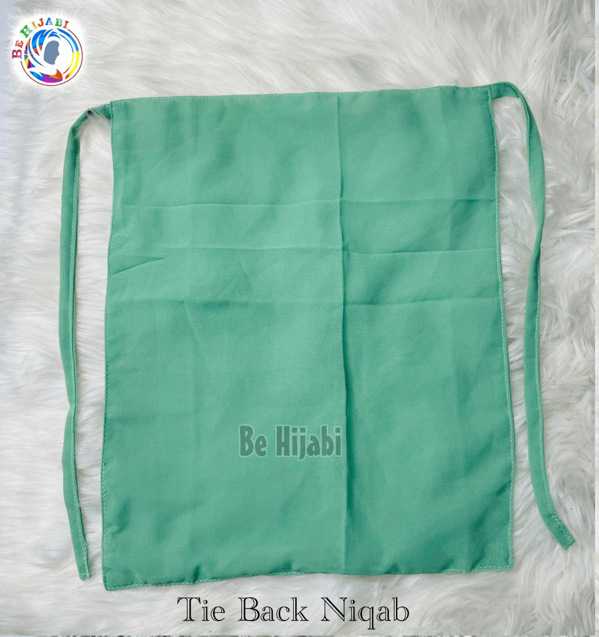 Tie Back Niqabs Black