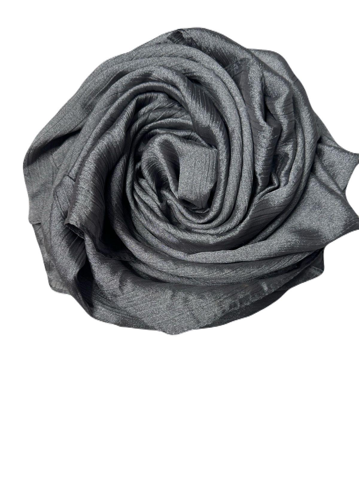 Bridal Silky Shine Hijabs Color Grey
