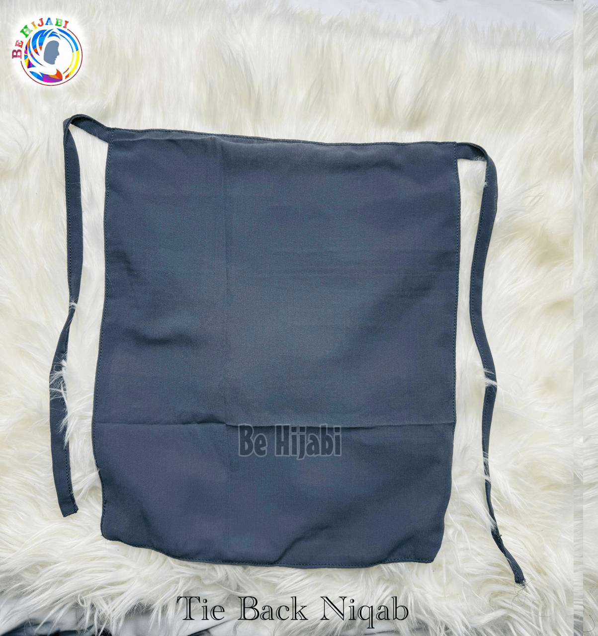 Tie Back Niqabs Black
