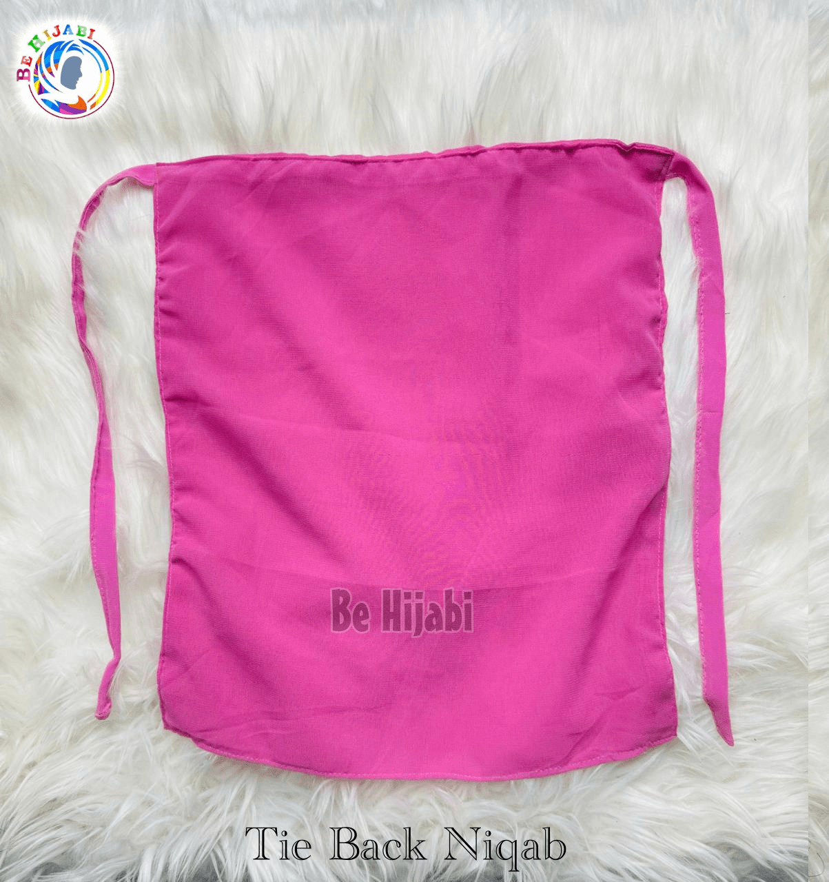 Tie Back Niqabs Black