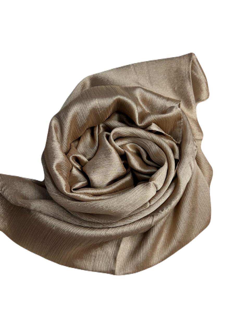 Bridal Silky Shine Hijabs Color Fawn