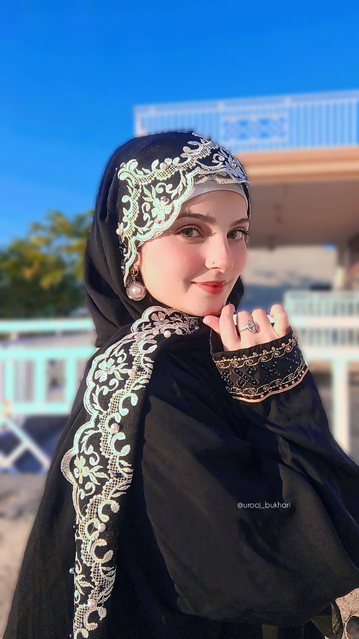 Haleema Hijab Black & Skin With Cap