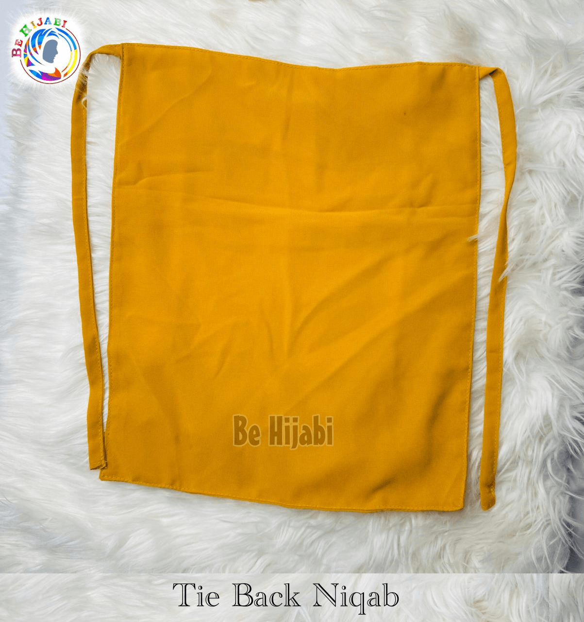 Tie Back Niqabs Black