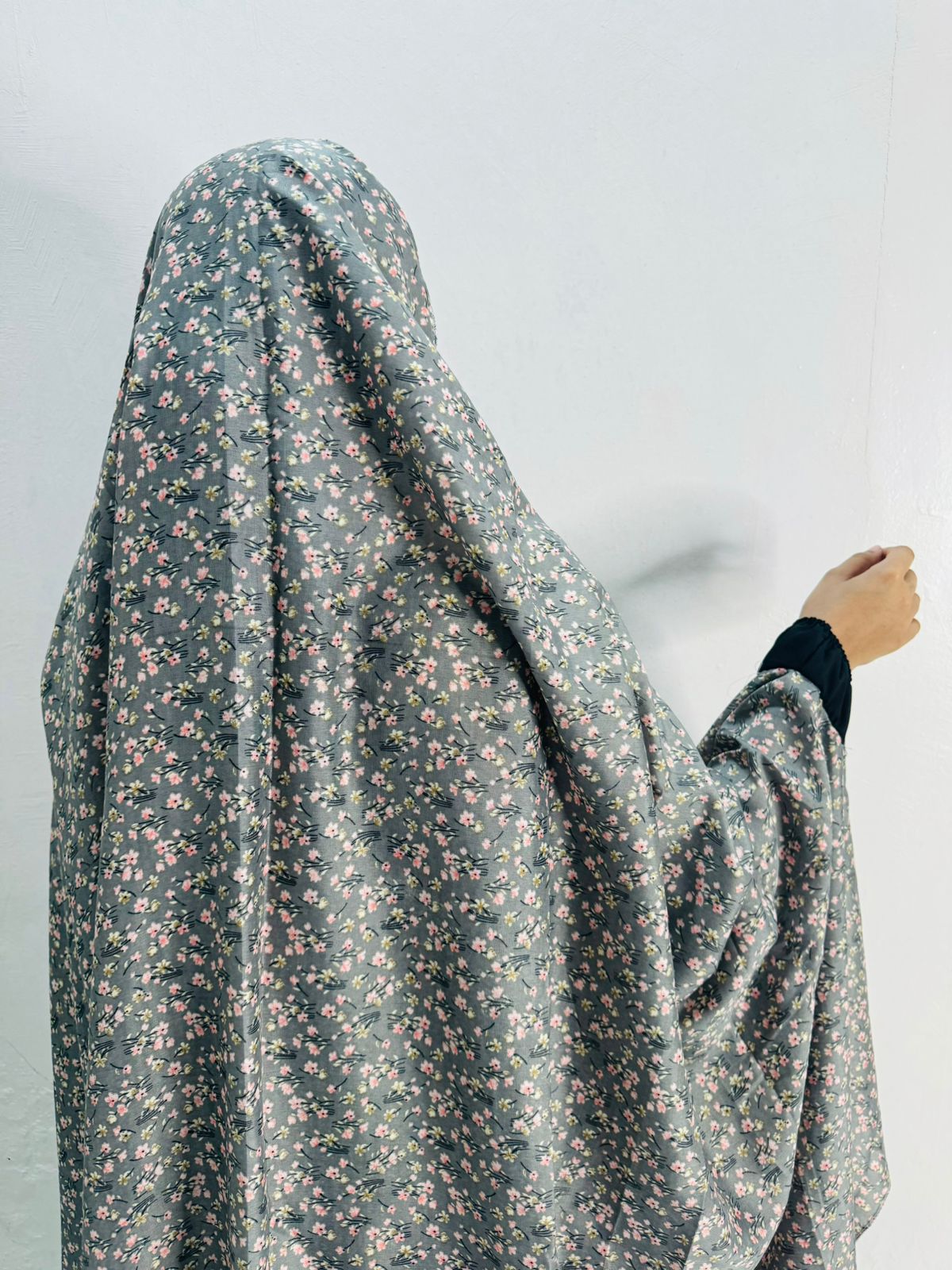 Chadar with Sleeves - Prayer / Namaz Chadar Full Hijab Color Grey