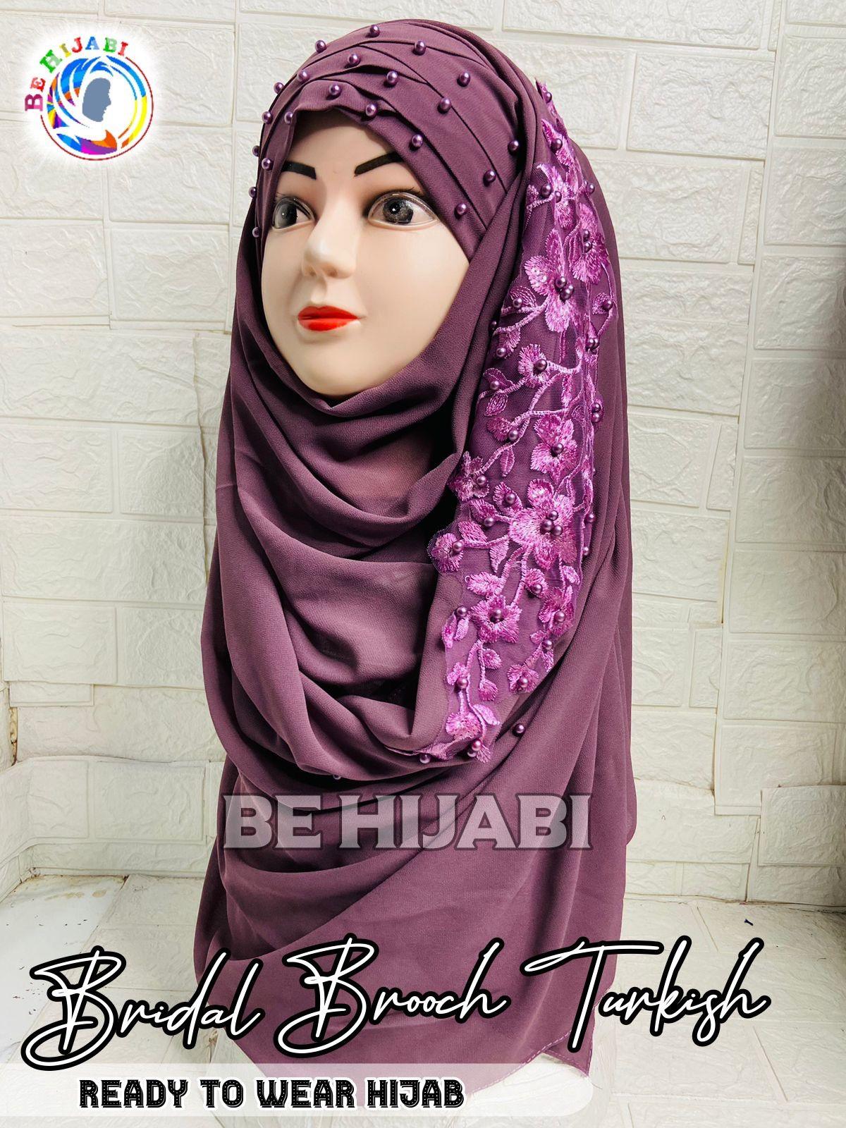 Bridal Turkish Hijab Purple