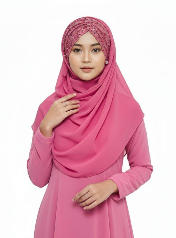 Bridal Hijab Shining Star 2.0 T Pink