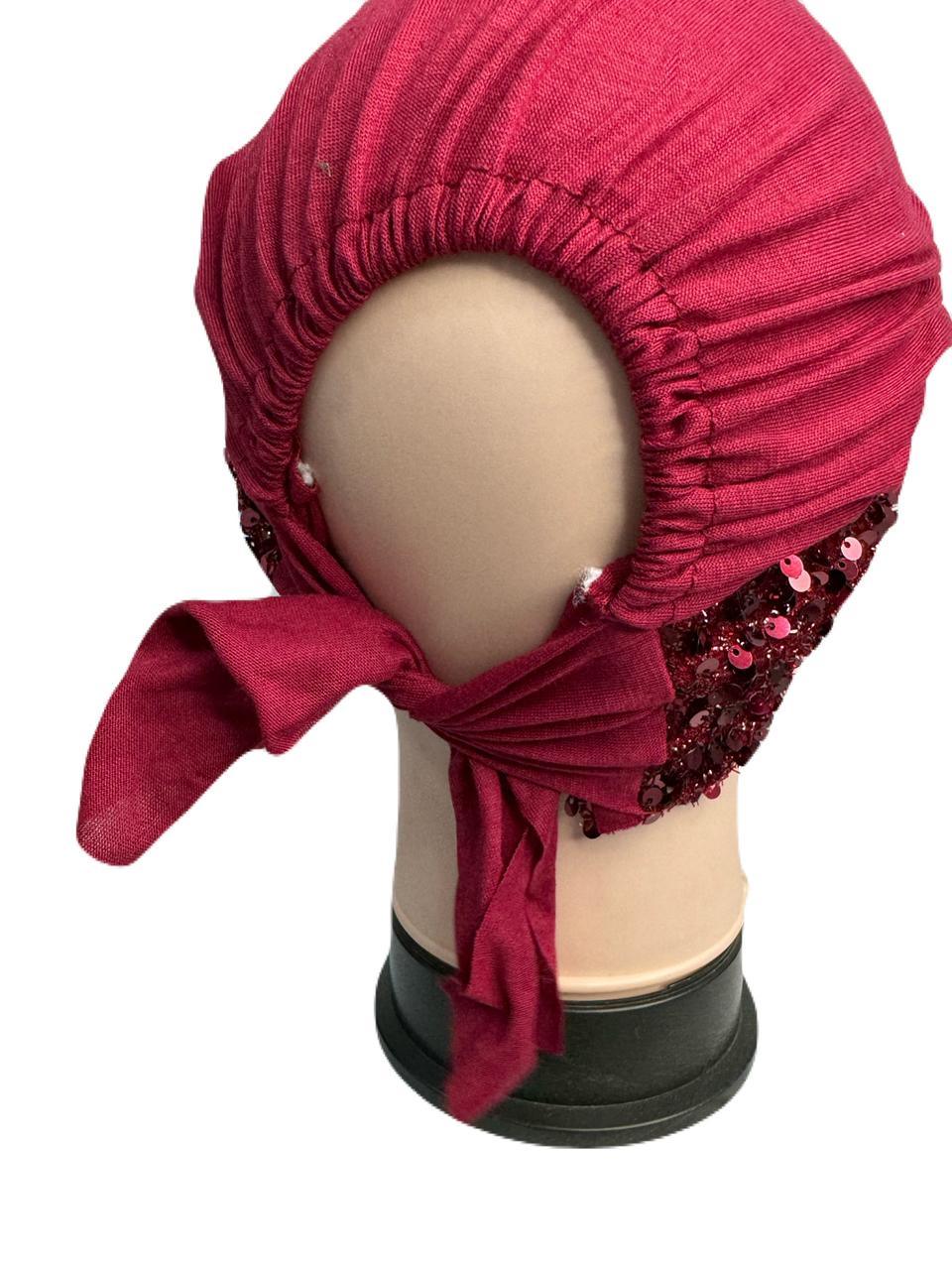 Shinning Star Side Parting Cap Maroon