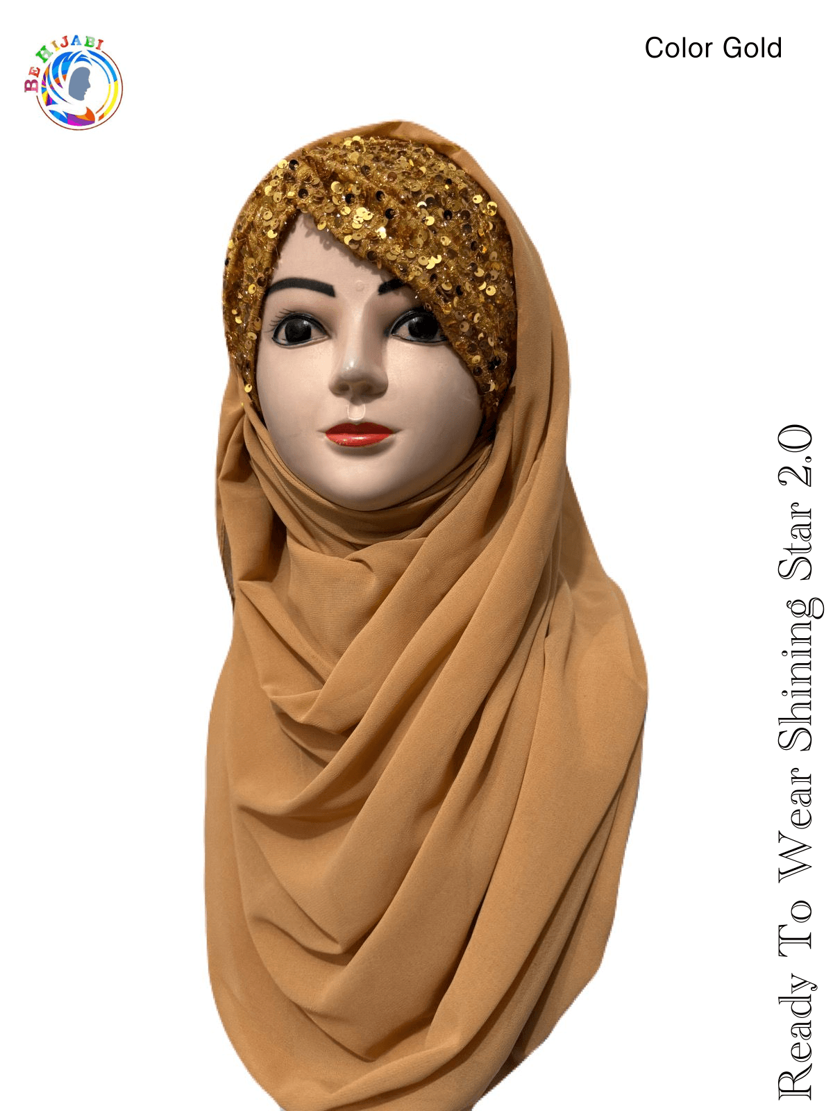 Bridal Hijab Shining Star 2.0 GOLDEN