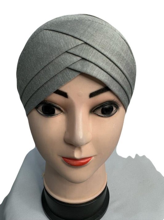 3D Layer Cap for Hijab Gray