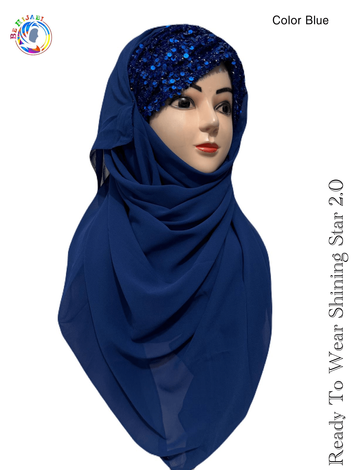 Bridal Hijab Shining Star 2.0 Blue