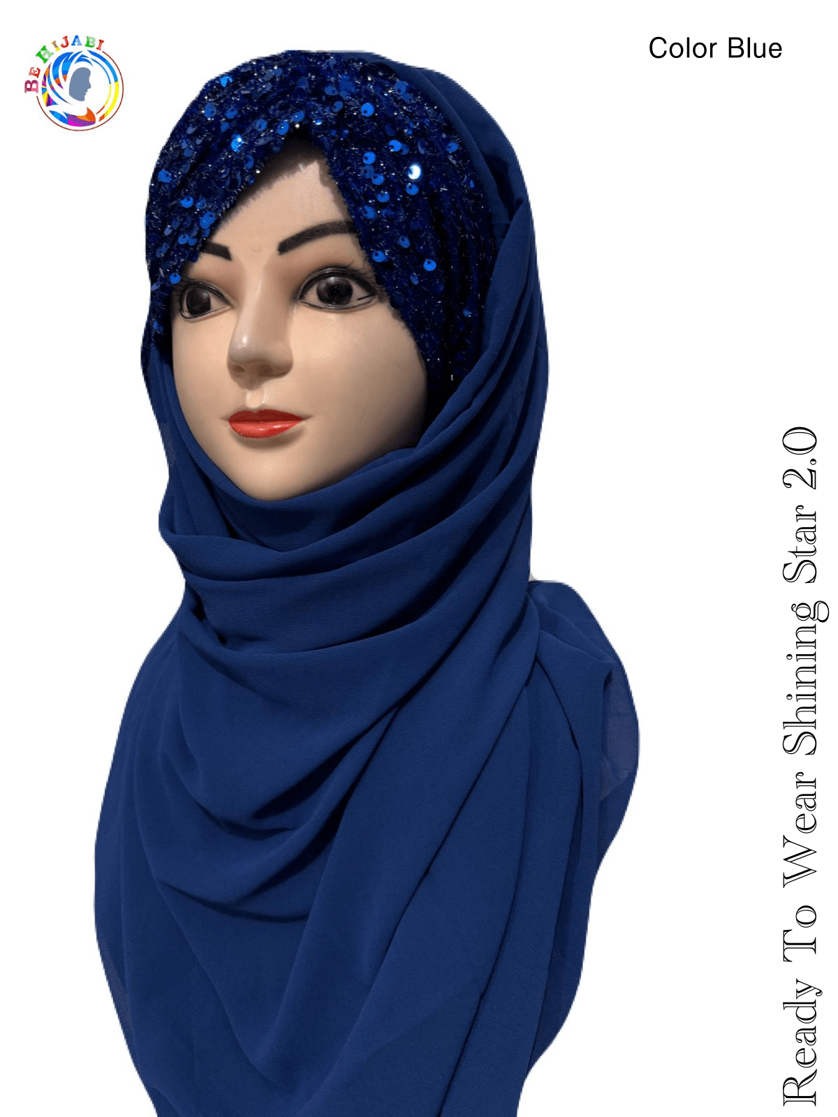 Bridal Hijab Shining Star 2.0 Blue