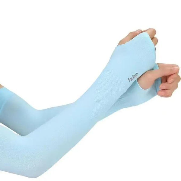 Ice Fabric Arm Sleeves Color Ice Blue