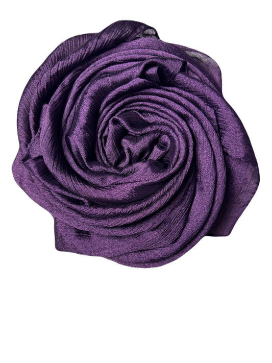 Bridal Silky Shine  Hijabs Color Dark Purple