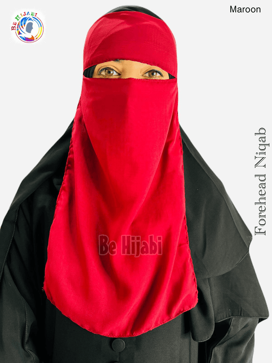 Forehead Niqabs Color Red