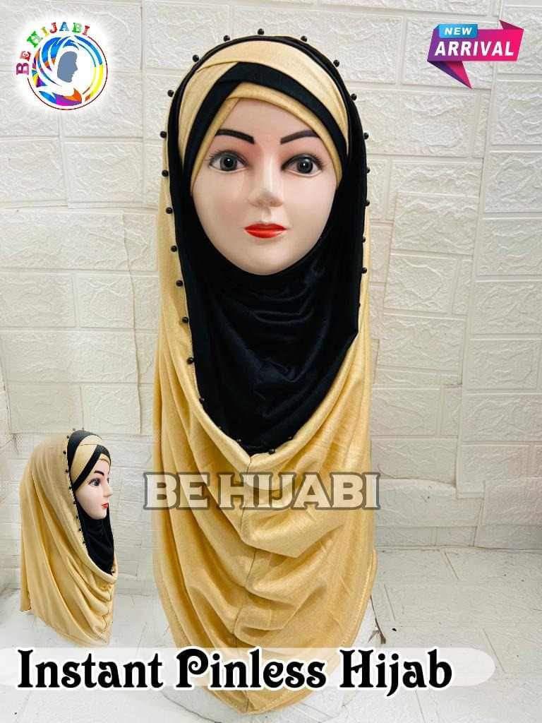 Pin less Hijab Skin Black