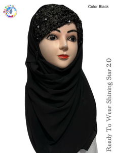 Bridal Hijab Shining Star 2.0 Black