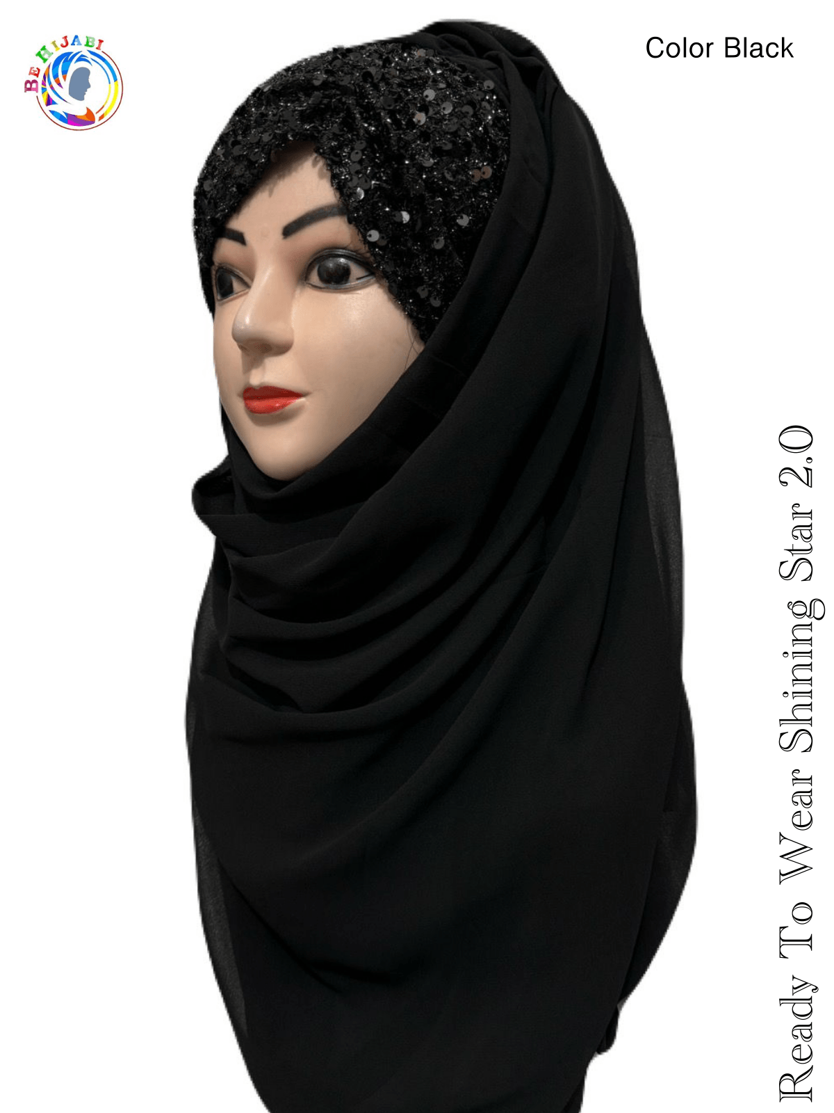 Bridal Hijab Shining Star 2.0 Black