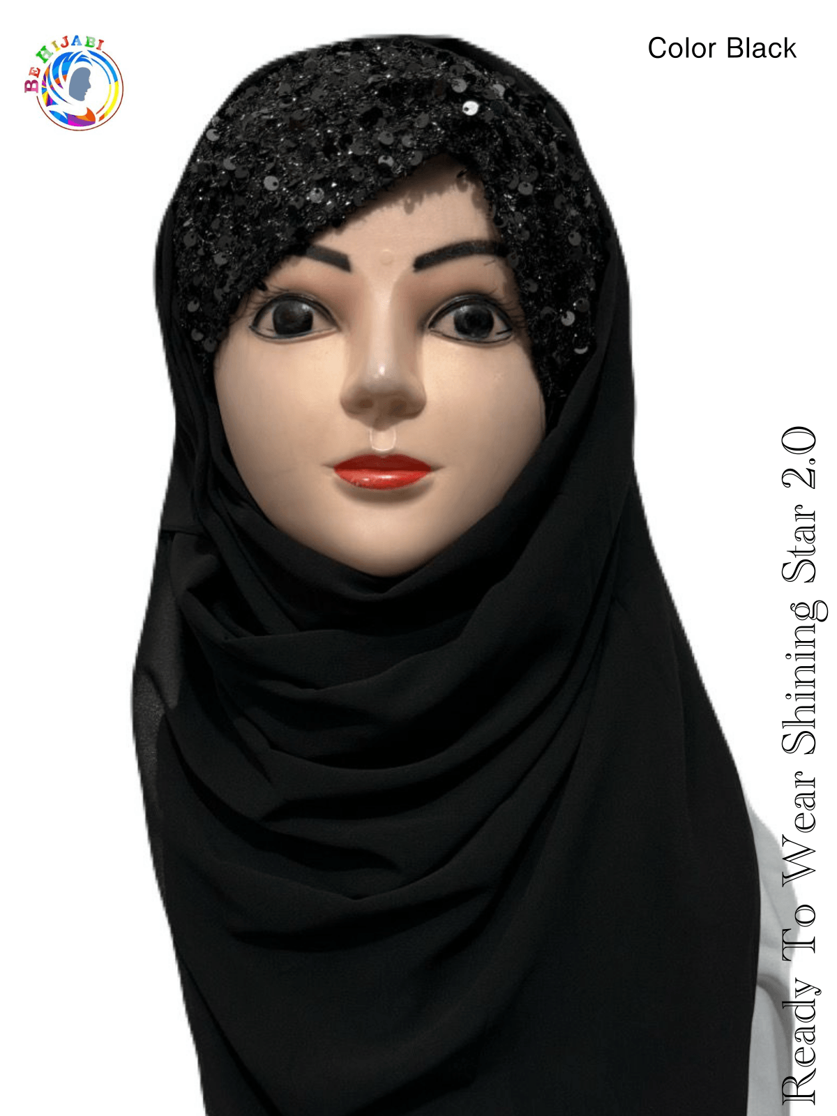 Bridal Hijab Shining Star 2.0 Black