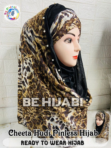 Cheetah Hudi Pinless Hijab