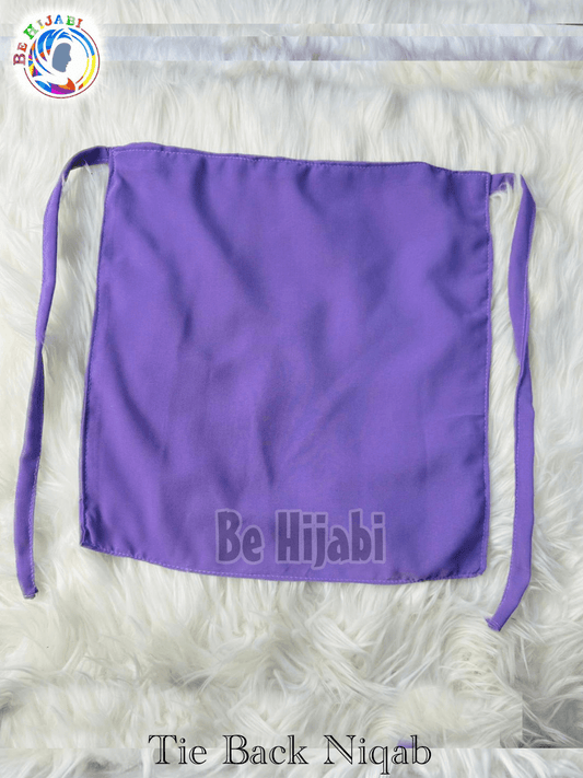 Tie Back Niqabs Purple