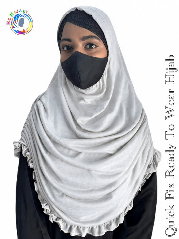 Quick Fix Plating Ready To Wear Hijab White