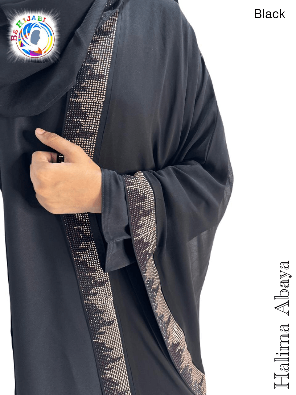 Halima Abaya DMC Stones