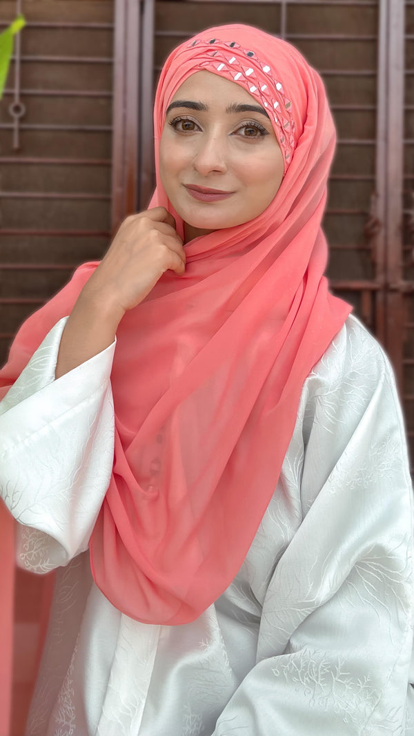 Mirror Turkish Ready to Wear Hijab Colors Available