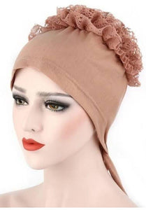 Hijab Turban Arabic Head Scarf Flower Women Chemo Cap Bandana For Women imported