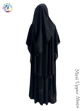 Maxi Upper Abaya Black