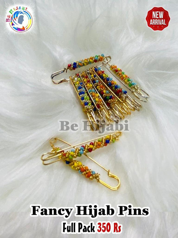 Fancy Hijab Pins Pack of 12 pcs