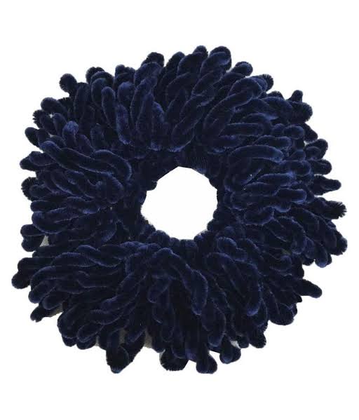 Volumizing Scrunchie Navy Blue