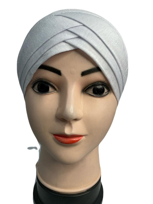 3D Layer Cap for Hijab White