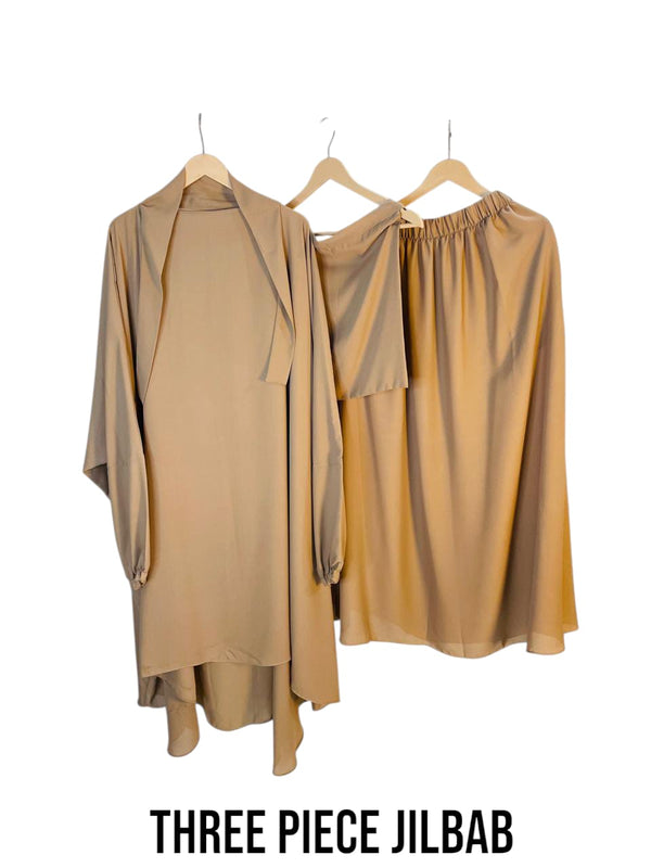 Three Piece Jilbab Color Skin