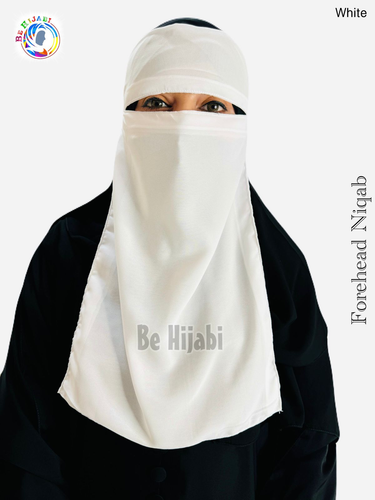 Forehead Niqabs Color White