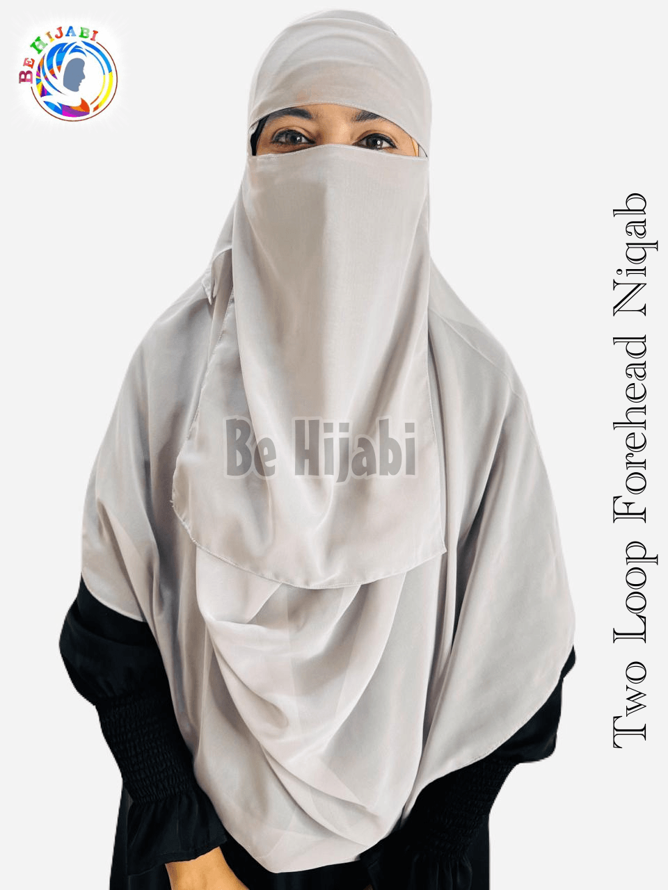 Double Loop Hijab With Forehead Niqab Patti 2 piece set