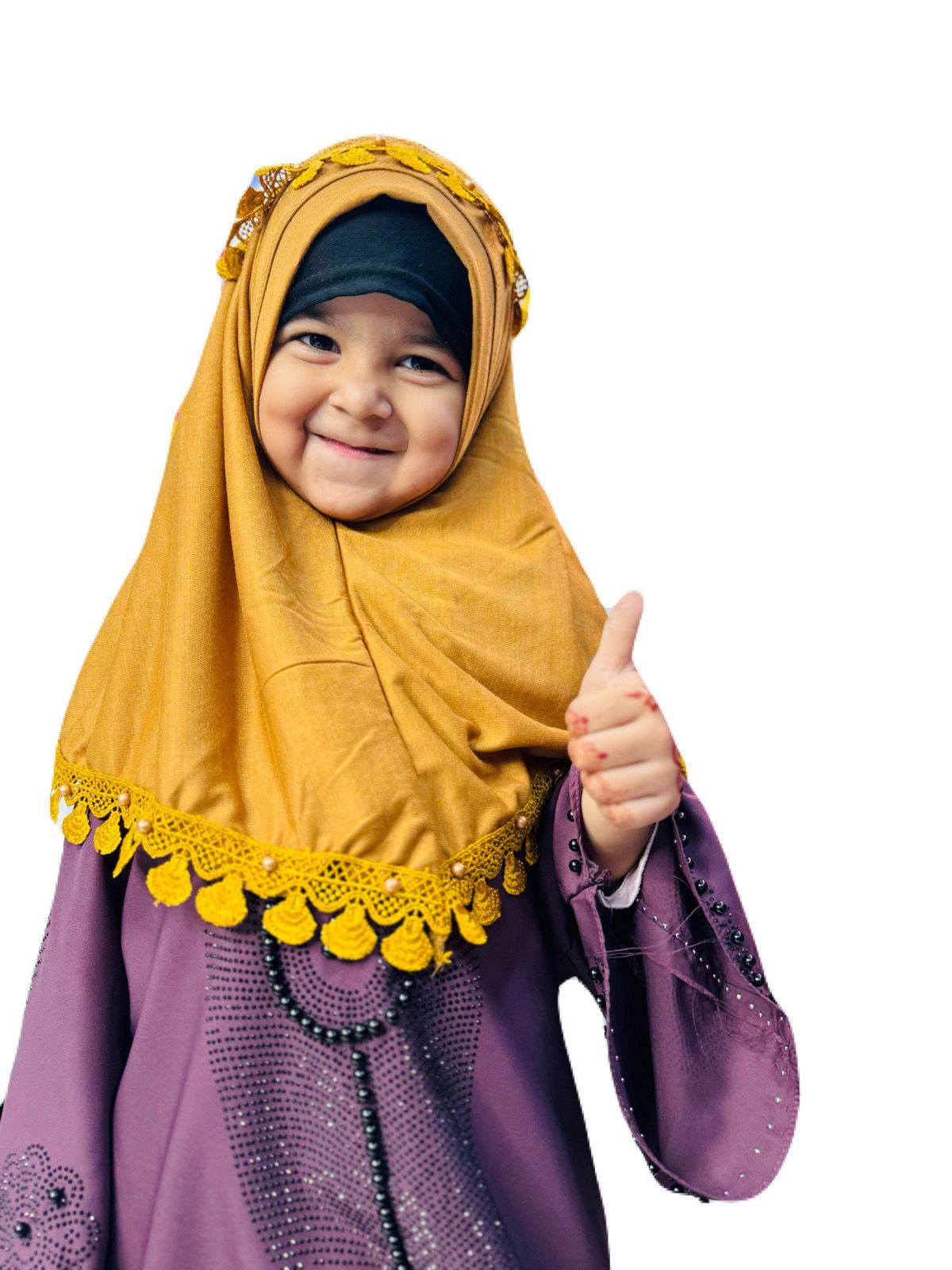 Kids Embroidered Lace Work Makna Colors Available