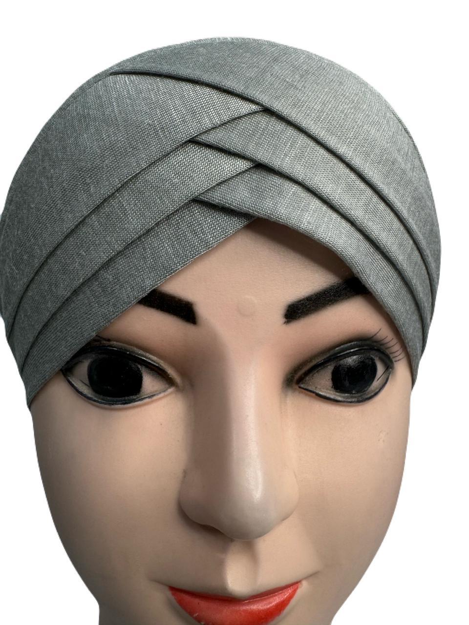 3D Layer Cap for Hijab Gray