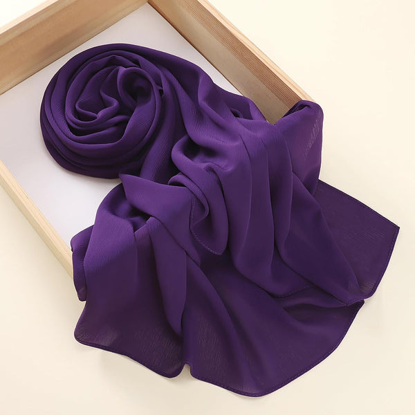 Plain Georgette Chiffon Scarves Color 03