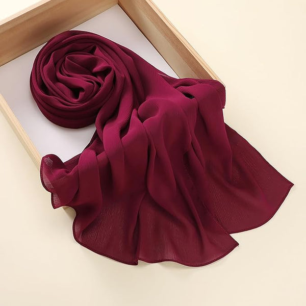 Plain Georgette Chiffon Scarves Color 18