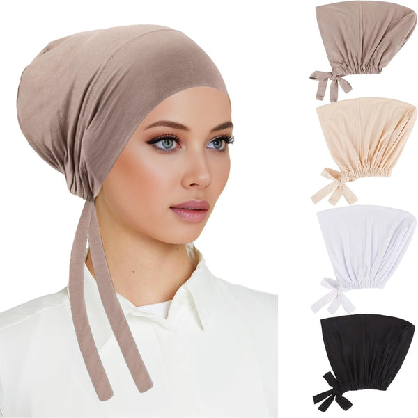Tie Back High Quality Undercap Turban Head Wraps for Women Chemo Sleep Cap