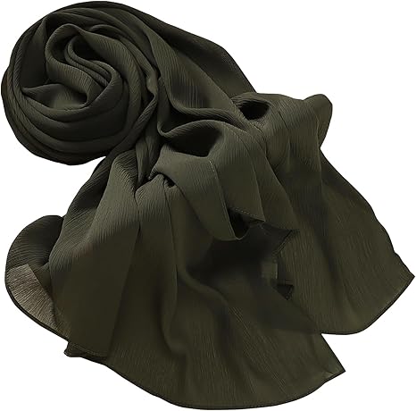 Plain Georgette Chiffon Scarves Color 07