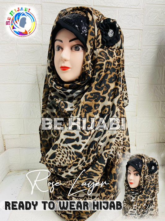 LEOPARD Readymade Hijab New Design Instant Fashion