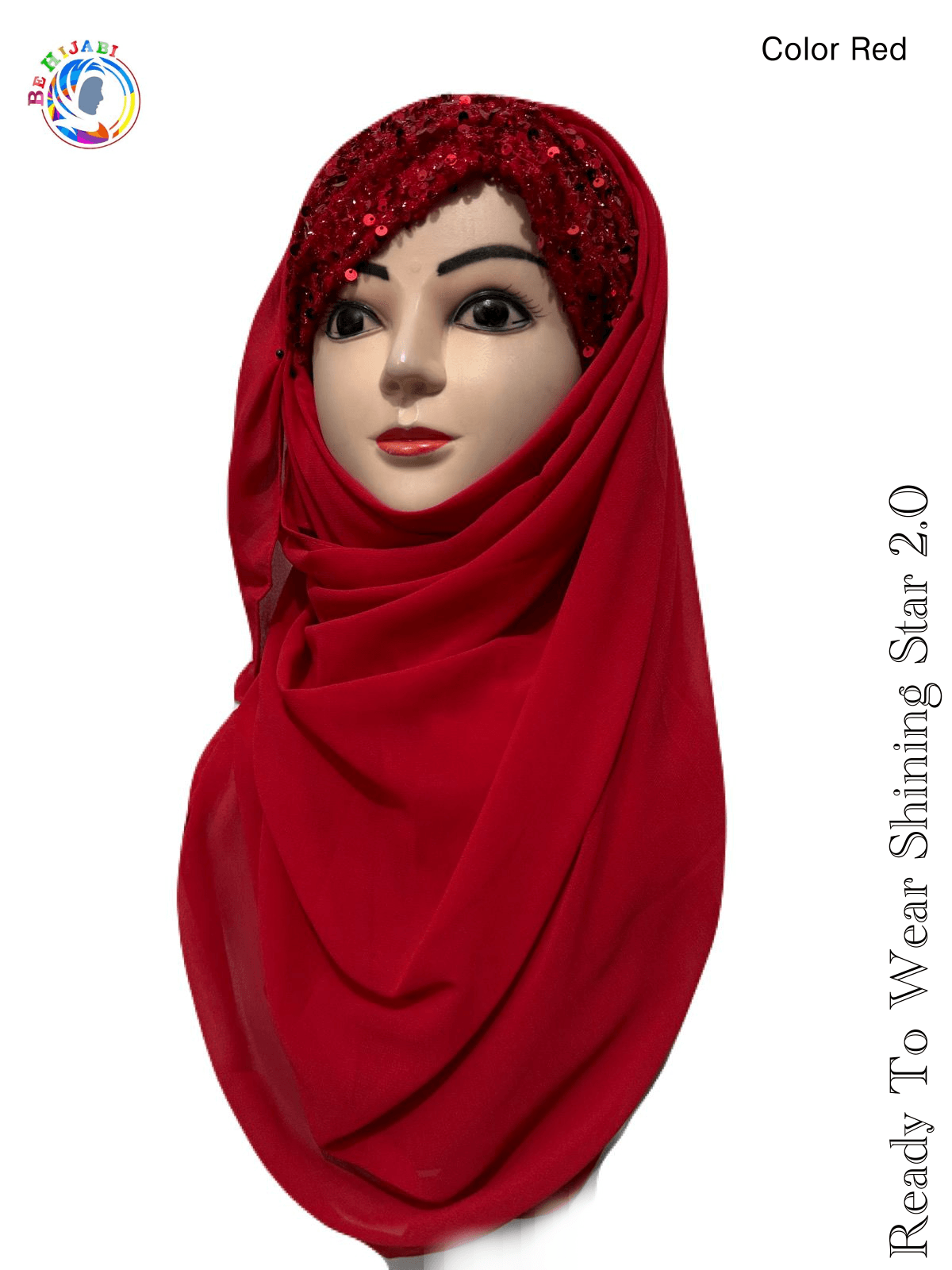 Bridal Hijab Shining Star 2.0 RED