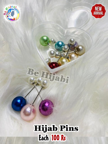 Pearl Hijab Pins Pack of 12 Pcs