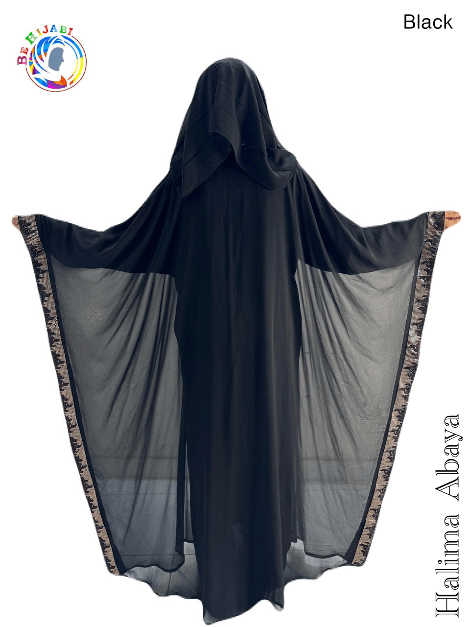 Halima Abaya DMC Stones