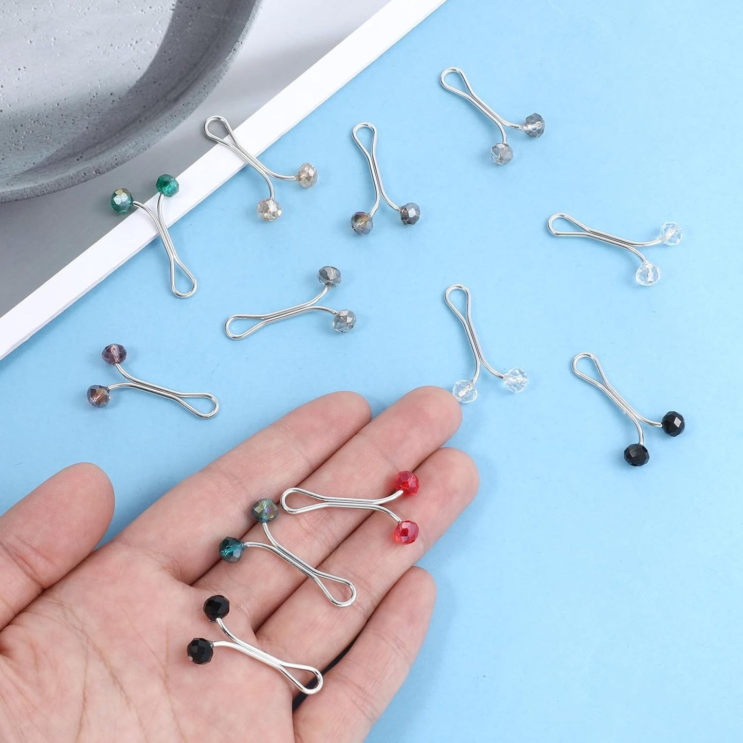 12Pcs Hijab Pins, Wonderful Hijab Clips Pearl Brooch Pins