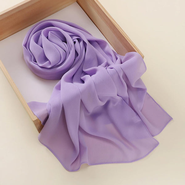 Plain Georgette Chiffon Scarves Color 01